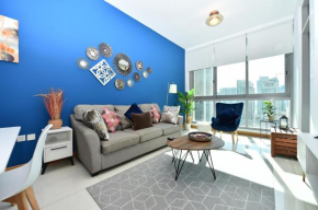 Large 1 Bed, Brand New! Stylish posh 1BR with balcony in Marina - BLB